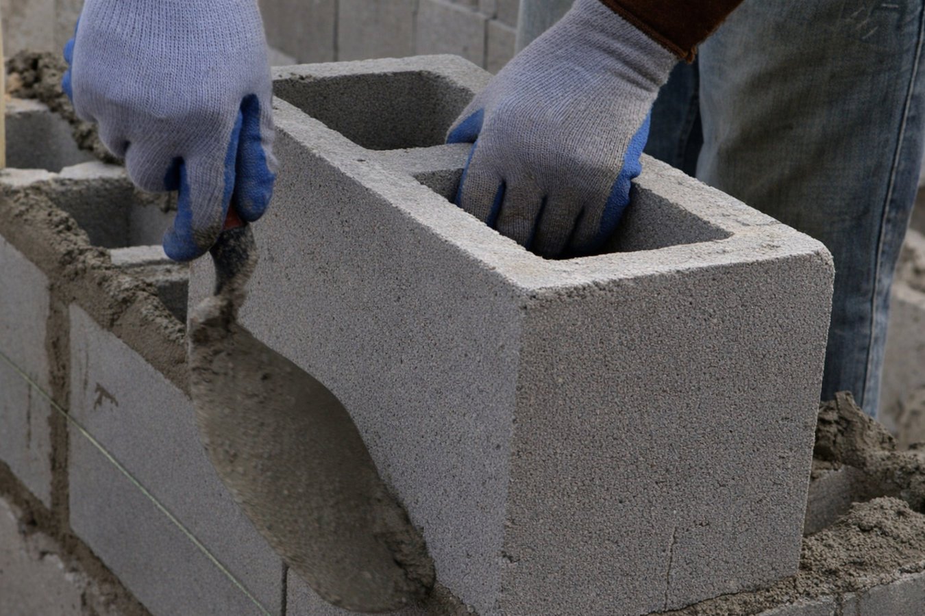 Foundation block wall installation